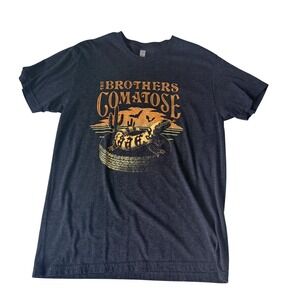 The Brothers Comatose Band Tee Charcoal Heather Gila Monster Desert Graphic M